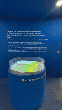 Exposição Petrobras — painel interativo