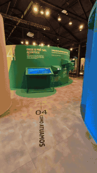 Exposição Petrobras — módulo Bacia de Santos